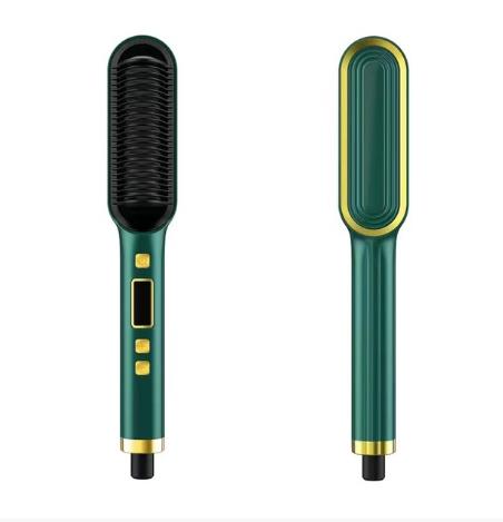 New Hair Straightener Hot Comb Anti-scalding Ceramic Hair Curler Multi-speed Electric Straightening Comb Curling Iron Hairbrush