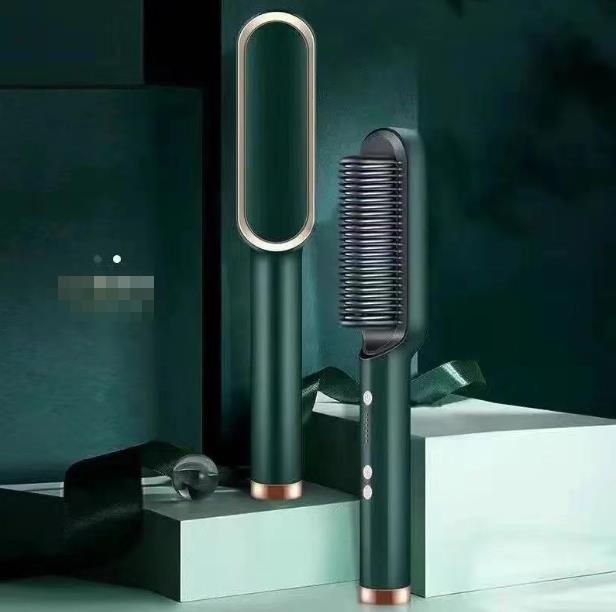 New Hair Straightener Hot Comb Anti-scalding Ceramic Hair Curler Multi-speed Electric Straightening Comb Curling Iron Hairbrush