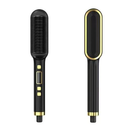 New Hair Straightener Hot Comb Anti-scalding Ceramic Hair Curler Multi-speed Electric Straightening Comb Curling Iron Hairbrush