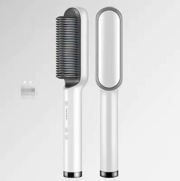 New Hair Straightener Hot Comb Anti-scalding Ceramic Hair Curler Multi-speed Electric Straightening Comb Curling Iron Hairbrush