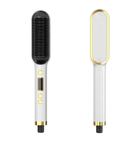 New Hair Straightener Hot Comb Anti-scalding Ceramic Hair Curler Multi-speed Electric Straightening Comb Curling Iron Hairbrush