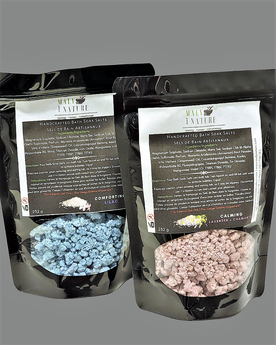 MalyNature | Bath Salts | Bath Soak Salts | Foaming Bath Salts