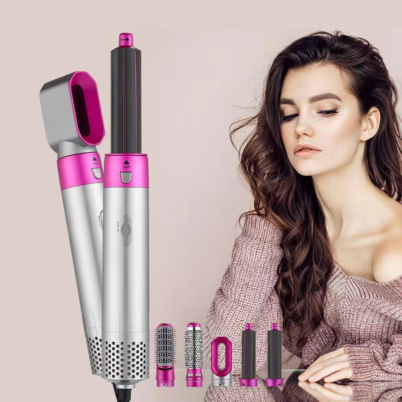 5 In 1 Hair Dryer Styler Air Wrap Brush Professional Electric Hot Air Brush Styling Tool Barber Household Hair Curler Brush Kits