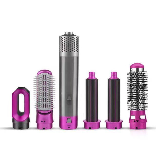 5 In 1 Hair Dryer Styler Air Wrap Brush Professional Electric Hot Air Brush Styling Tool Barber Household Hair Curler Brush Kits