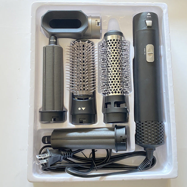 5 In 1 Hair Dryer Styler Air Wrap Brush Professional Electric Hot Air Brush Styling Tool Barber Household Hair Curler Brush Kits