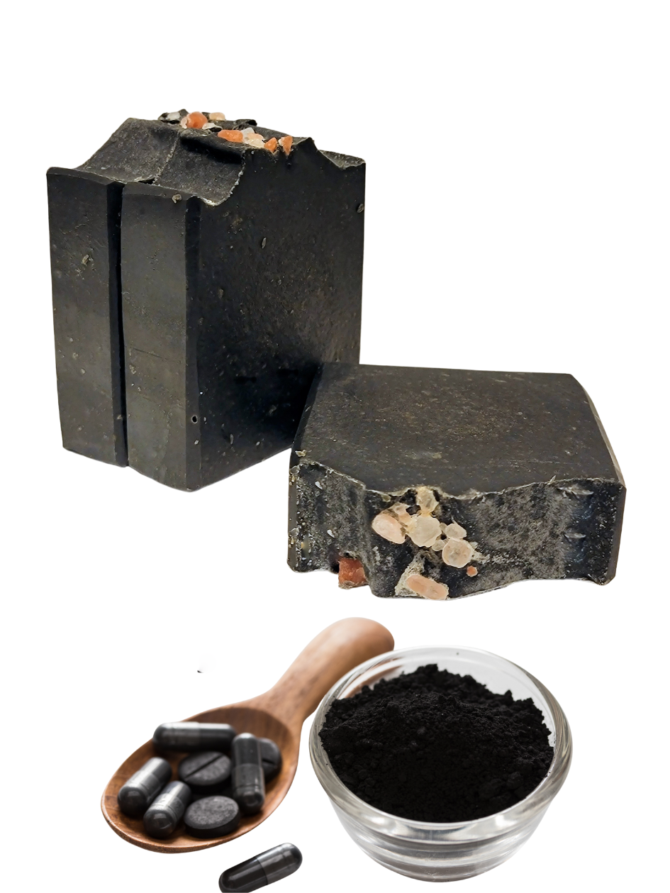 Load video: Charcoal Coconut Milk Soap Cutting